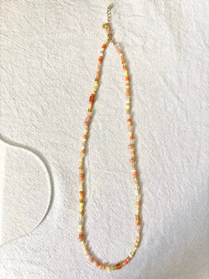 Handmade Minimalist Seed Bead Necklace - Image 5