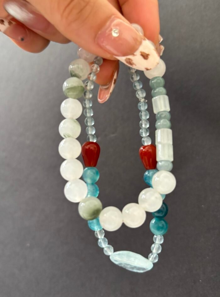 Natural Crystal  &Agate Bracelet - Image 11