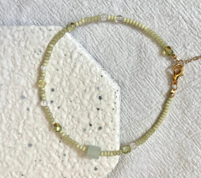 Handcrafted Seed Bead Bracelet - Image 2